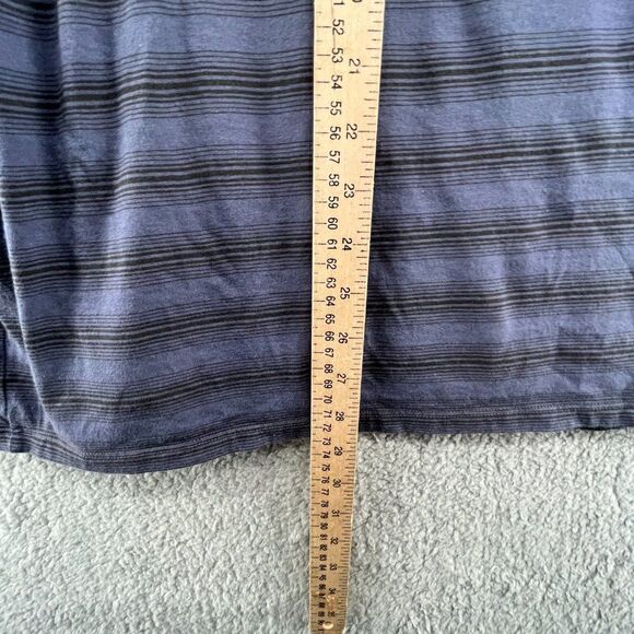 VINCE Pullover Hoodie Mens XL Blue Stripes Double Layer Pima Cotton Modal - Picture 10 of 14